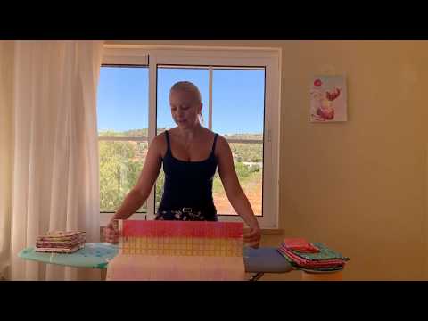 Fabric folding for storage, storing quilting fabric