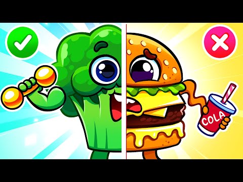 Healthy Food vs Junk Food 🍔 🥦 Good Habits 🥗 Kids Songs & Nursery Rhymes | KidsCamp by Chaka Kids