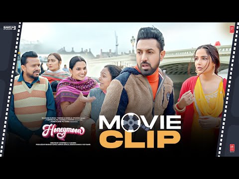 "Fufad Tu Tan Punjabi Spiderman"😂 | Honeymoon (ਹਨੀਮੂਨ) Movie Scene | Gippy Grewal, Jasmin