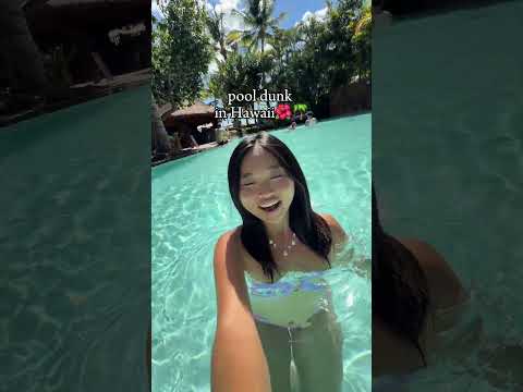 Pool dunk in Hawaii 🌺🌴 #pooldunk #hawaiilife #livinginhawaii