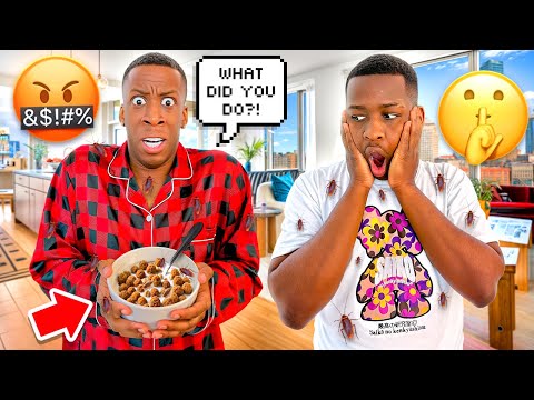 PUTTING ROACHES 🪳 IN MY BOYFRIENDS CEREAL TO SEE HIS REACTION!!!