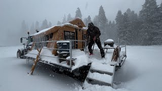 KAR FIRTINASINDA RÖMORK ÜZERİNDE 5 GÜN KAMP