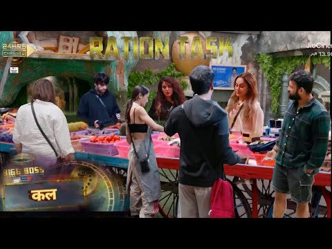 Bigg boss 18 घर में हुआ ration task avinash को झटका eisha के निकले आंसू vivian shock