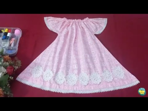 Latest Summer Baby Jhabla Frock Cutting & Stitching For Beginners