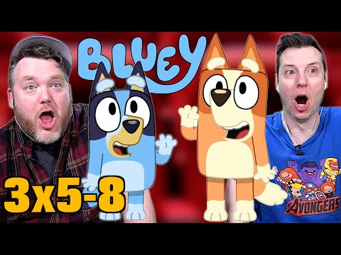 Newish Dad Watches Bluey (Born Yesterday, Mini Bluey, Unicorse, Curry Quest) First Time Watching