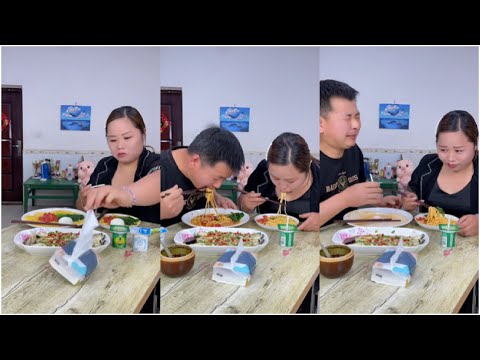 Funny eating and broadcasting