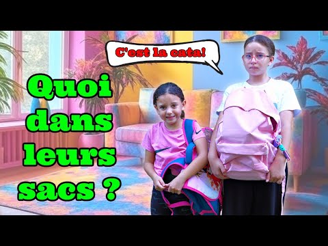 QUOI dans LEURS SACS de CLASSE ? C'EST la CATASTROPHE!