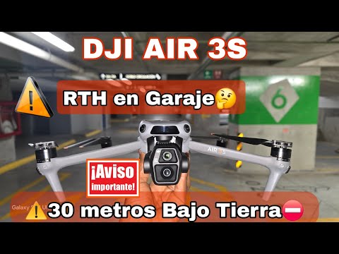 DJI AIR 3S- Si No sabes esto No te funcionara RTH sin Satélites- Test en Garaje en Español