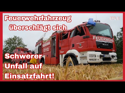 ❌️Feuerwehr verunfallt auf Einsatzfahrt🆘️TANKLÖSCHFAHRZEUG ÜBERSCHLÄGT SICH🚒TLF FF Breitenau🚒