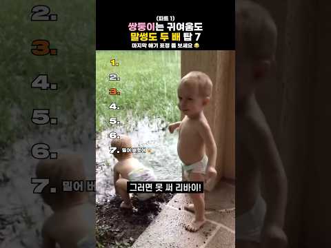 쌍둥이는 말썽도 두 배 😂