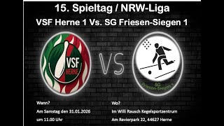 NRW-Liga 15. Spieltag Saison 2025/2026 VSF Herne 1 vs SG Friesen-Siegen 1