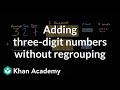 Adding 3-Digit Numbers Without Regrouping