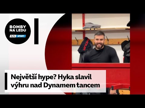 Největší hype? Hyka slavil výhru nad Pardubicemi tanečkem