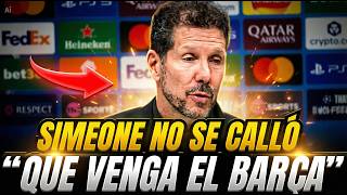 💥 SIMEONE ESTALLA tras la CLASIFICACIÓN y advierte al Barça | Rueda de prensa