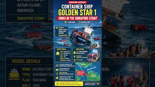 🚨 Golden Star 1 sinks in the Singapore Strait.📍 Near Batam Island, Indonesia