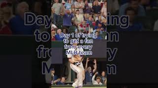 Day 1 of trying to get a fan from every MLB team #baseball #mlb #fyp 