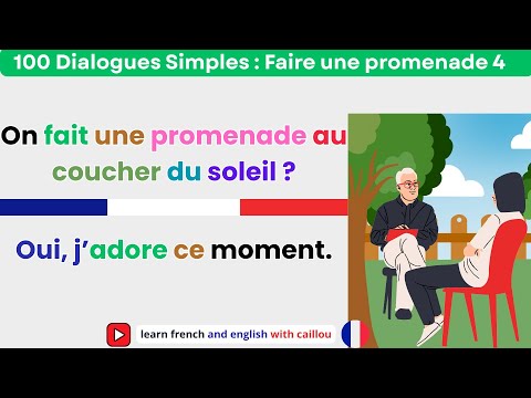 🗣️ Apprends à Parler Français – 100 Dialogues A1 sur la Promenade avec Traduction