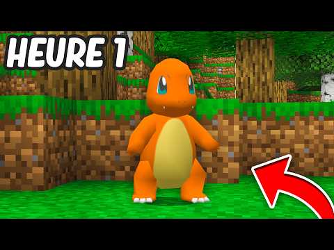 J'ai SURVÉCU 24h avec des POKÉMONS sur Minecraft...