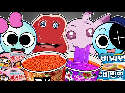 Doors VS Dandy's World - Convenience Store MUKBANG COMPLETE EDITION! | FNF Animation | ASMR