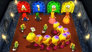 Mario Party 9 Step it Up - Mario Vs Luigi Vs Peach Vs Daisy (Master Difficulty)