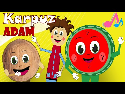 Karpuz Adam Şip Şap Şop | Ceviz Adam Şip Şap Şop | En Sevilen Çocuk Şarkıları | Bebek Şarkıları