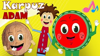 Karpuz Adam Şip Şap Şop | Ceviz Adam Şip Şap Şop | En Sevilen Çocuk Şarkıları | Bebek Şarkıları