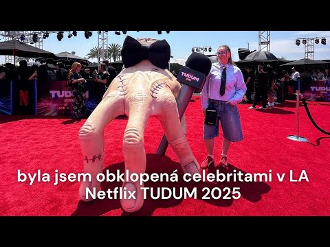 byla jsem obklopená celebritami v LA - Lady Gaga, herci ze Squid Game a další.. Netflix TUDUM 2025