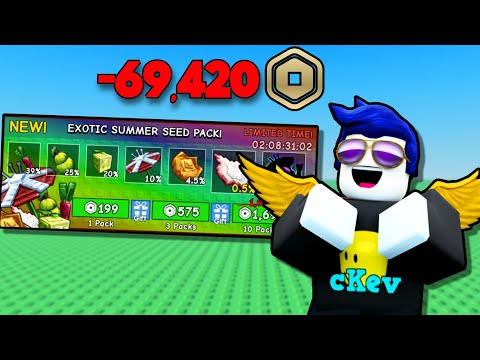 I spent $69,420 on Exotic Summer Seed Pack (Grow A Garden)