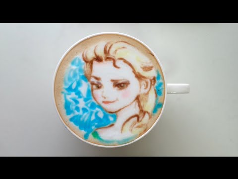 This Frozen-Inspired Latte Art Will Mesmerize You