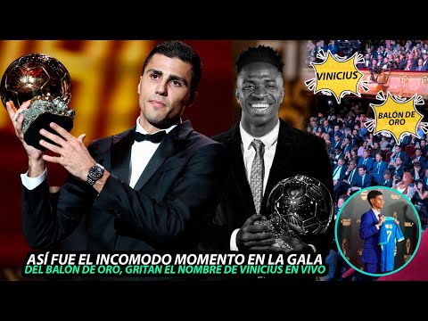 Así FUE el INCOMODO MOMENTO en la PREMIACIÓN del BALÓN de ORO, GRITOS de: "VINICIUS BALÓN DE ORO"