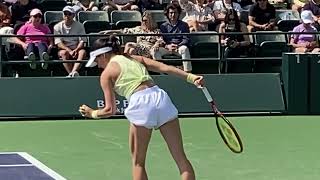Eva Lys vs Aliaksandra Sasnovich 51 Sexy Beautiful Female Tennis Player Practice #IndianWells #WTA