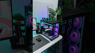 Matrix Pro Fan + Umbra Hub, paired withAurora Learn RGB Cable Cover Kit (24pin + 2×8pin)