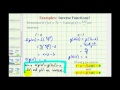 Composite and Inverse Functions