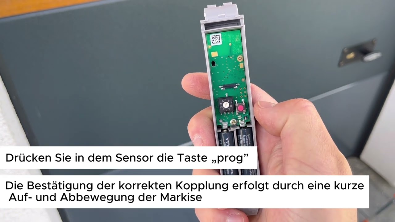 Somfy Winderschütterungssensor anbringen und einstellen