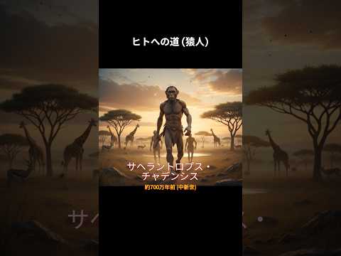 1分で振り返る人類の進化　#人類　#生物 #歴史 #進化 #進化論