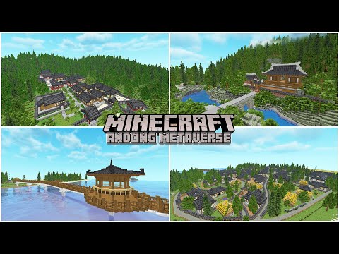 Minecraft ANDONG - TOURIST ATTRACTIONS BUILD CHALLENGE / Timelapse Build