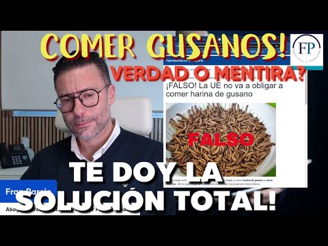 Comer Gusanos e Insectos en Harina, según la UE ¿Verdad? Solución DEFINITIVA Jurídica SOCIAL Total.