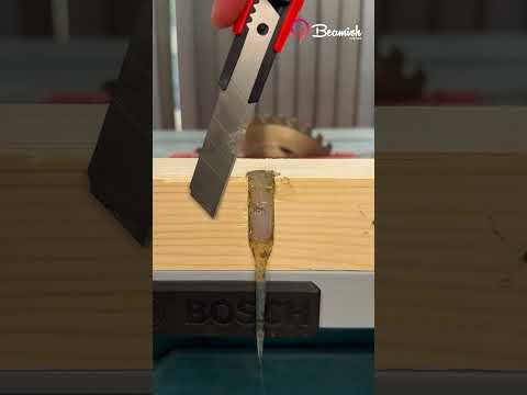 Screw & Hot Glue Trick #screw #glue #tricks #wood