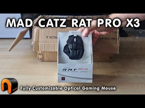 MAD CATZ RAT PRO X3 Customizable Gaming Mouse UNBOXING!