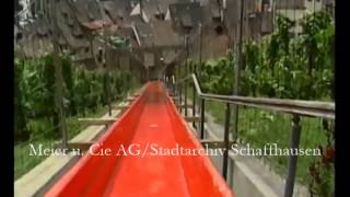 Bundesrat Otto Stich auf der Rutschbahn