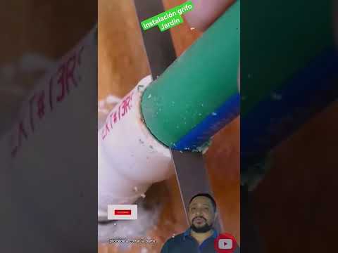 Instalación de Grifo para Jardín #pvc #cpvc #ppr #taller #plomeria #fontanería #tubos #viral #llave