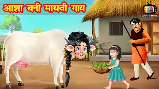 आशा बनी माधवी गाय | asha bani madhavi gaay | Jadui Kahaniya | Moral story | hindi kahani