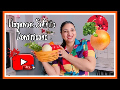 HAGAMOS SOFRITO DOMINICANO EN LIVE/COMO HACER ZAZON DOMINICANO