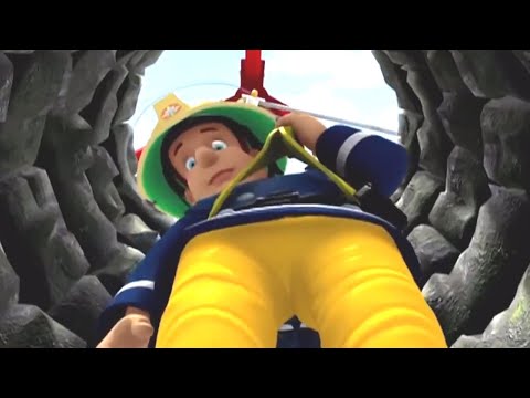 Sam el Bombero Español 🌟Bajando por el pozo | Compilación divertida 🔥Dibujos animados