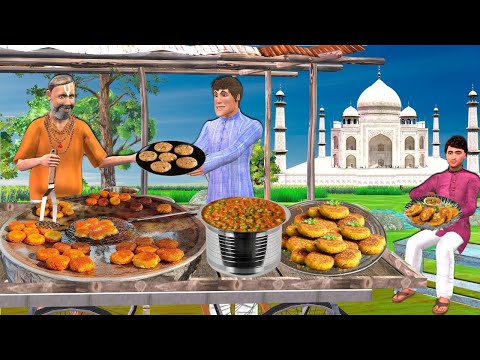 Agra Famous Desi Ghee Tikki Crispy Aloo Tikki Indian Street Food Hindi Kahani Hindi Moral Stories