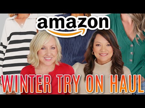 AMAZON  EPIC WINTER TRY ON HAUL! Budget Friendly Fashion Finds for Women Over 40