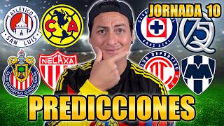 🚨 MIS PREDICCIONES DE LA JORNADA 10 LIGAMX 🚨