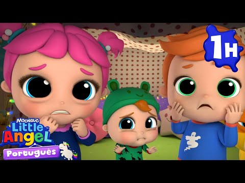 Monstros no Escuro 👻🌑 | Little Angel | Moonbug Kids | Músicas Infantis em Português