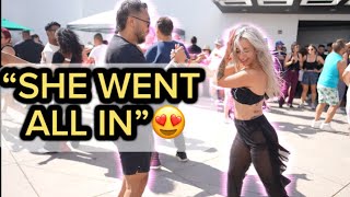 She Went ALL IN 😍 | Bachata Pool Dance 🔥💃🕺