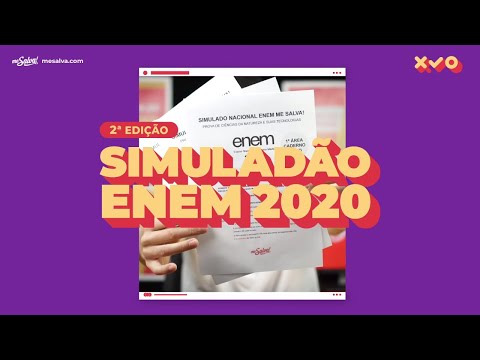 Simuladão ENEM 2020 Me Salva! - 2ª Edição | A APROVAÇÃO se aproxima! | #FiqueEmCasa e Estude #Comigo